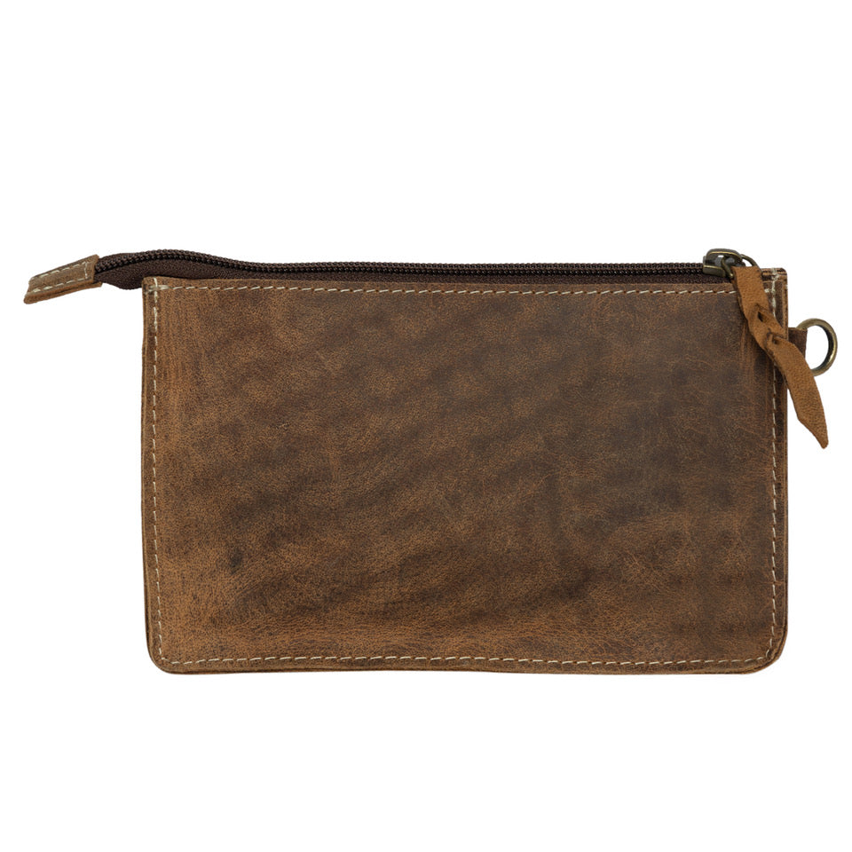 The Design Edge Bullhead Tooling Leather Clutch