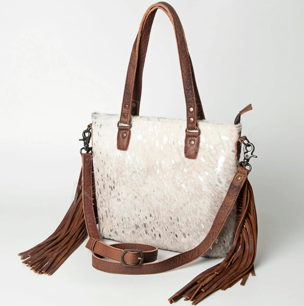 American Darling Fringe Tote Acid Silver | Giftware - Handbag | Saddleworld Ipswich