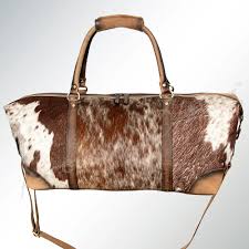 American Darling Hair On Hide Leather Duffel Bag | Giftware - Duffel | Saddleworld Ipswich