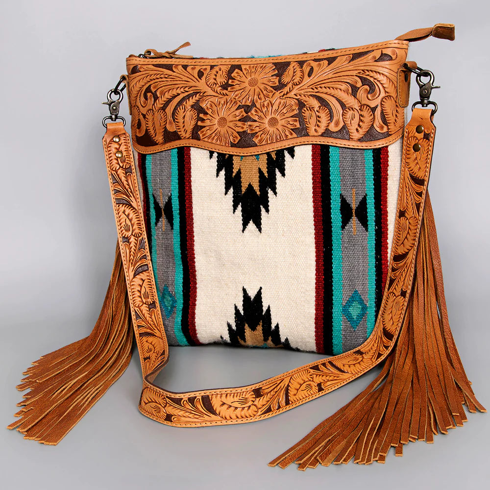 American Darling Hand Tooled Crossbody Handbag | Giftware - Handbag | Saddleworld Ipswich