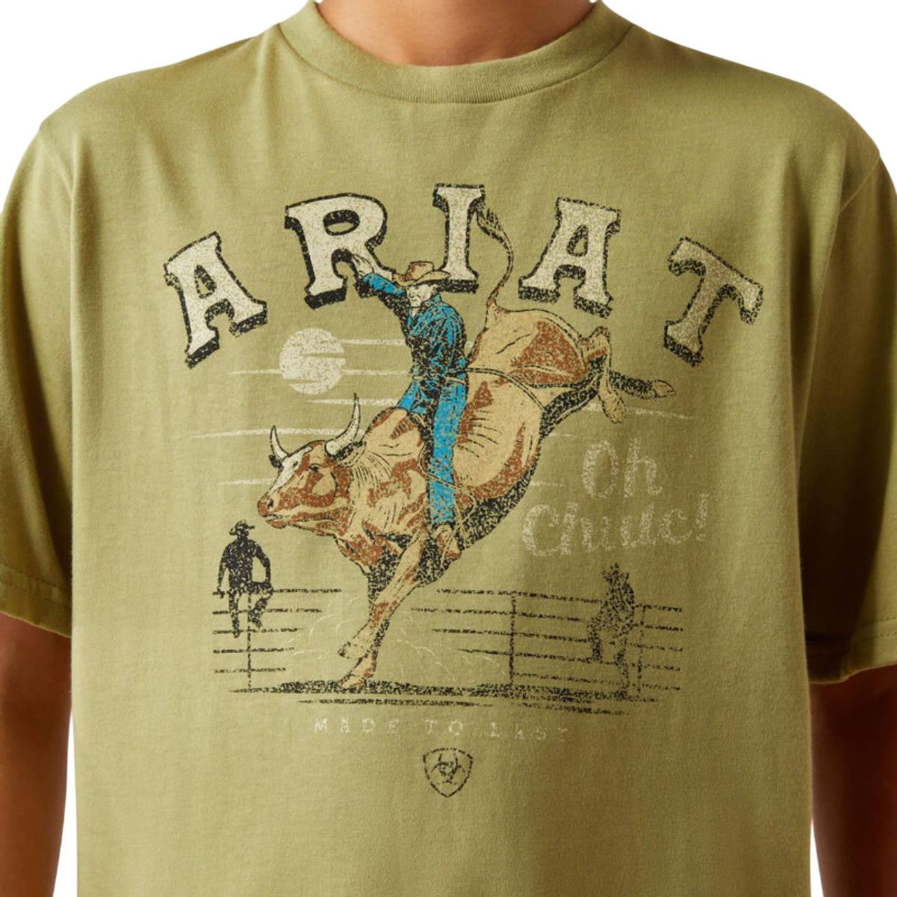Ariat Boys OH Chute SS Tee Tent Green - EOFY Sale