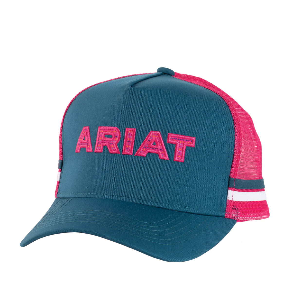 Ariat Arrow Trucker Cap Navy/Pink | Country Clothing - Caps | Saddleworld Ipswich