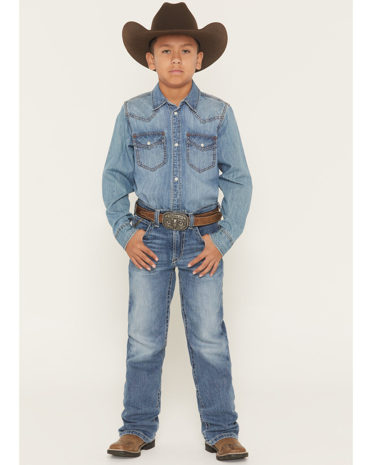 Ariat Bys B4 Boot Cut August Cory | Country Clothing - Childrens CLothing | Saddleworld Ipswich