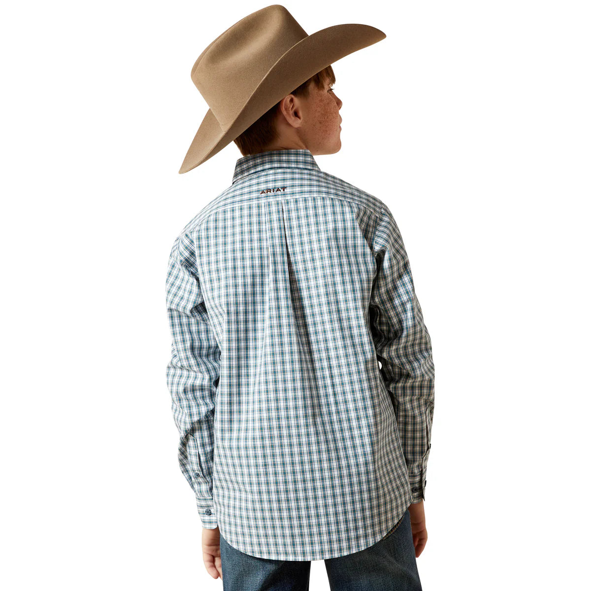 Ariat Bys Pro Series Townes LS Shirt Dark Teal | Country Clothing - Shirt | Saddleworld Ipswich