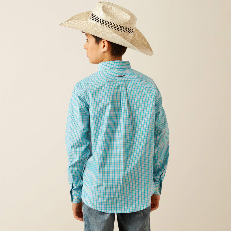 Ariat Bys Pro Series Wilmer LS | Country Clothing - Boys Shirt | Saddleworld Ipswich