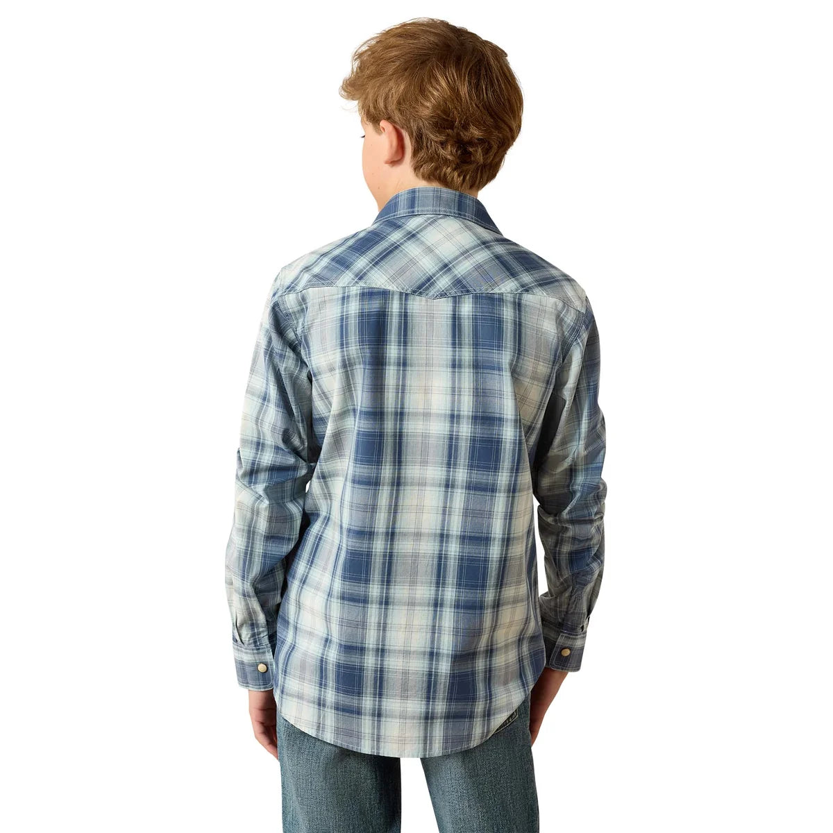 Ariat Bys Retro Hux Snap LS Shirt Key Largo Plaid