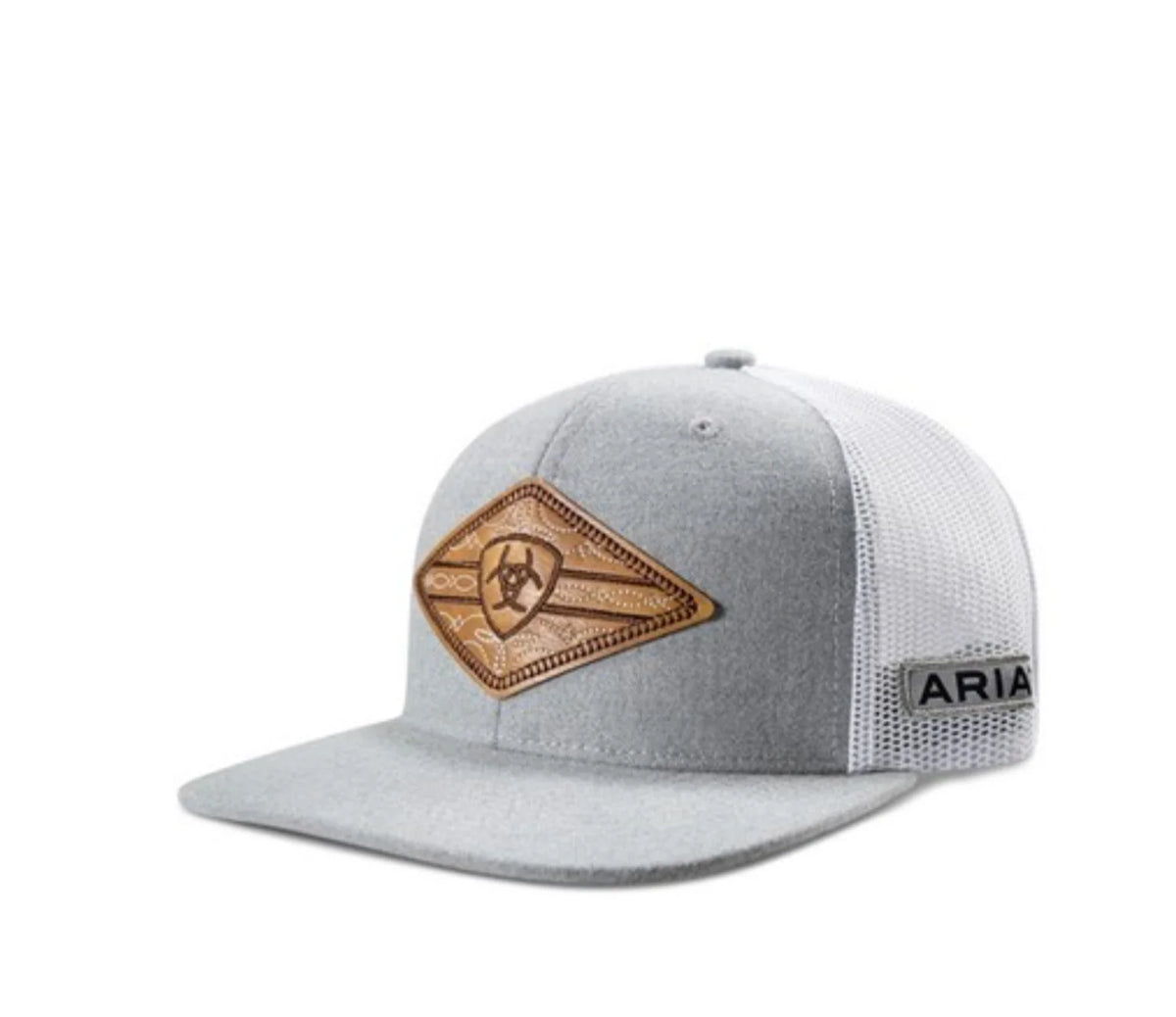 Ariat Diamond Boot Stitch Trucker Cap Grey | Country Clothing - Caps | Saddleworld Ipswich