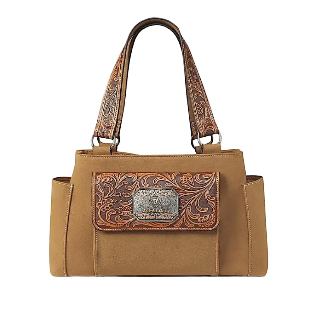 Ariat Evelyn Satchel Tan | Giftware - Handbag | Saddleworld Ipswich