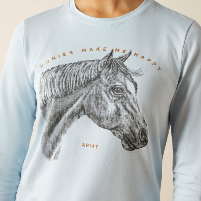 Ariat Gls Happy LS Tee Skyway
