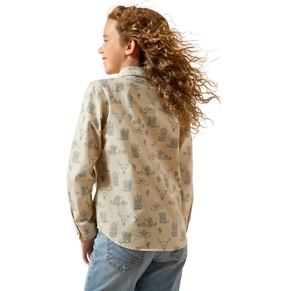 Ariat Gls Mila Snap LS Shirt Deserted Print | Country Clothing - Shirt | Saddleworld Ipswich