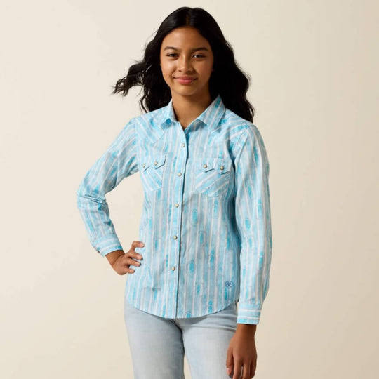 Ariat Gls Venus LS Shirt Roper Watercolor | Country Clothing - Childrens Clothing | Saddleworld Ipswich