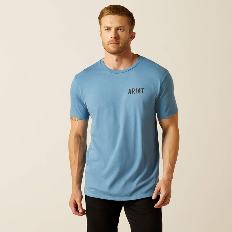 Ariat Mns Blazing Saddle SS Tee | Country Clothing - Mens T Shirt | Saddleworld Ipswich