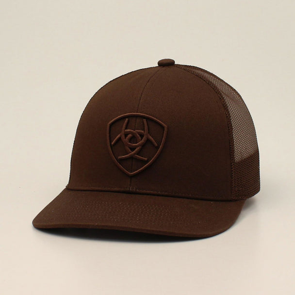 Ariat Mns Cap Mesh Snap Back Brown | Country CLothing - Cap | Saddleworld Ipswich