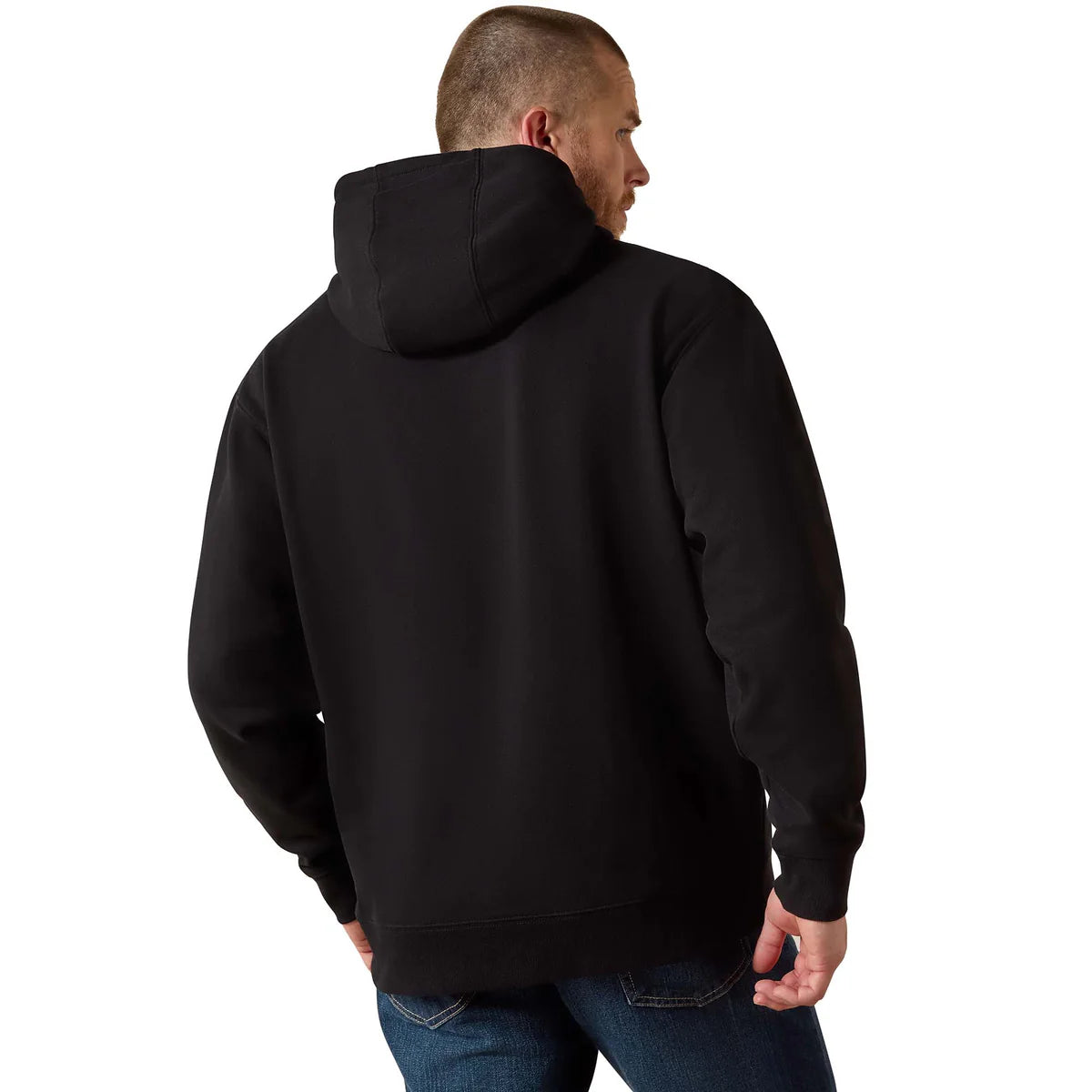 Ariat Mns Embossed Logo Hoodie Black