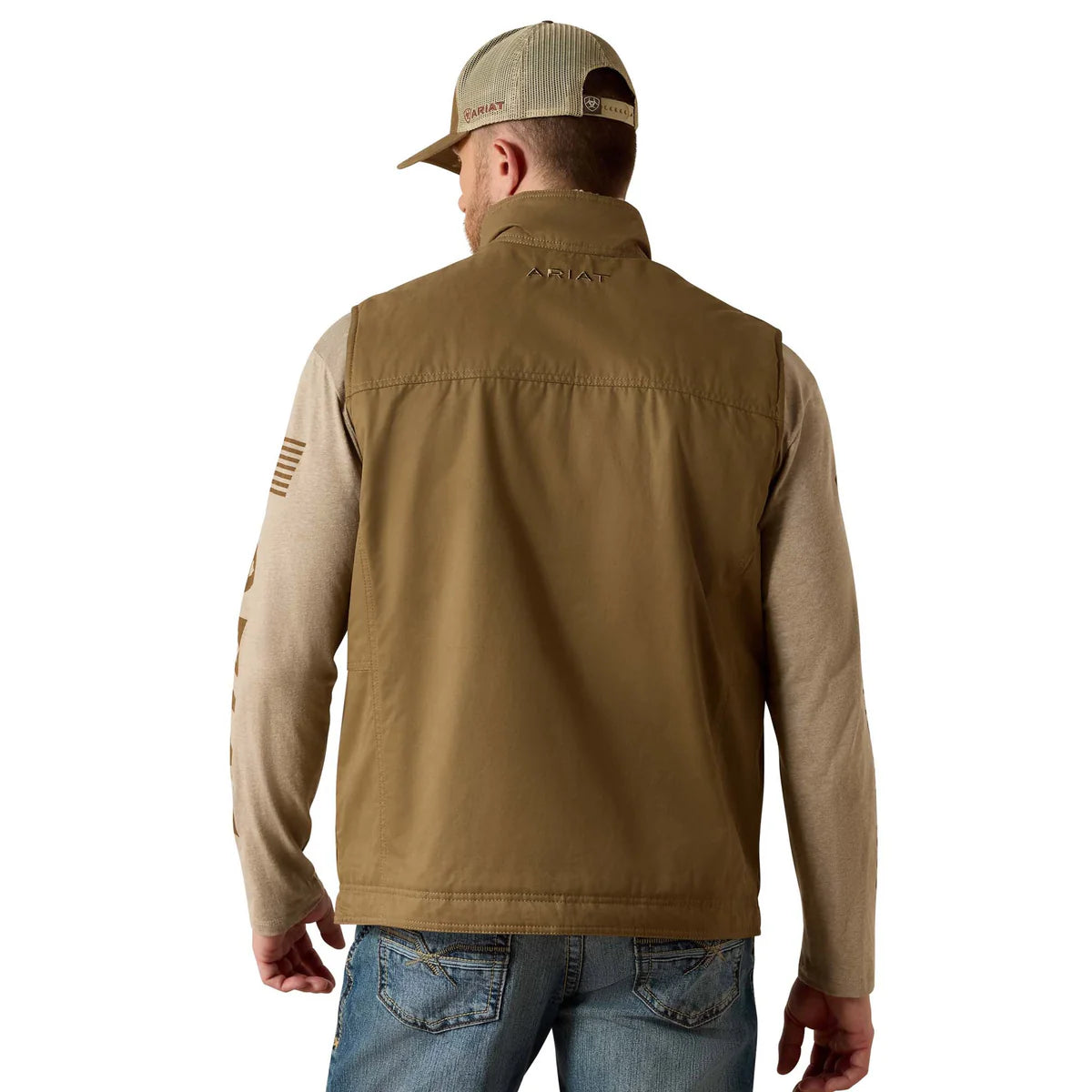 Ariat Mns Grizzly Canvas Vest Cub | Country Clothing - Mens Vest | Saddleworld Ipswich