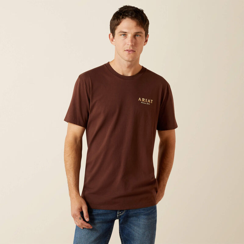 Ariat Mns Hater Club SS Tee Deep Mahogany
