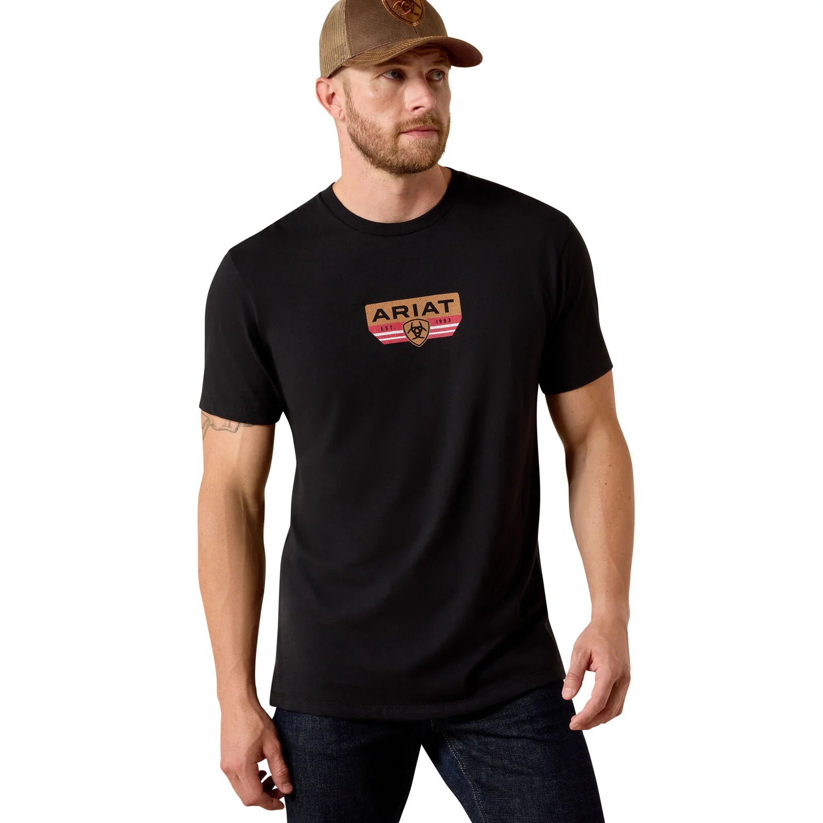 Ariat Mns Highland Sundowner SS Tee Black | Country Clothing - Mens T Shirt | Saddleworld Ipswich