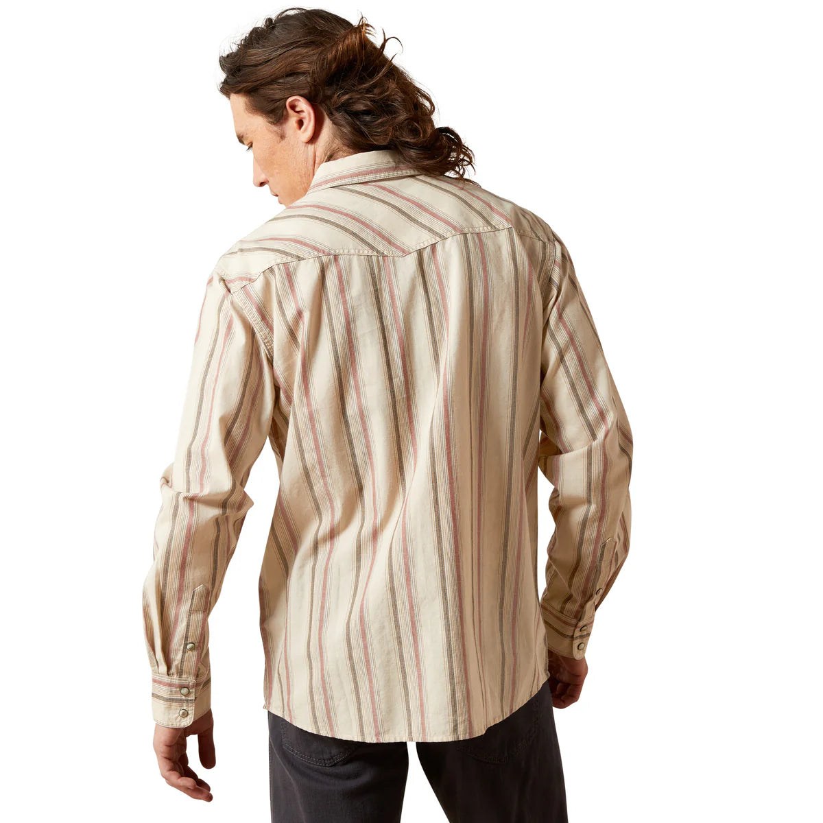 Ariat Mns Hines Rero Snap LS Shirt Off White