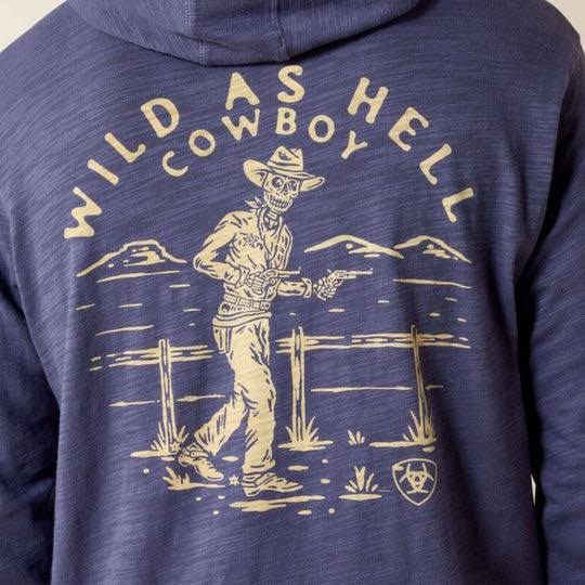 Ariat Mns Lightweight Retro Hoodie Nightshadow