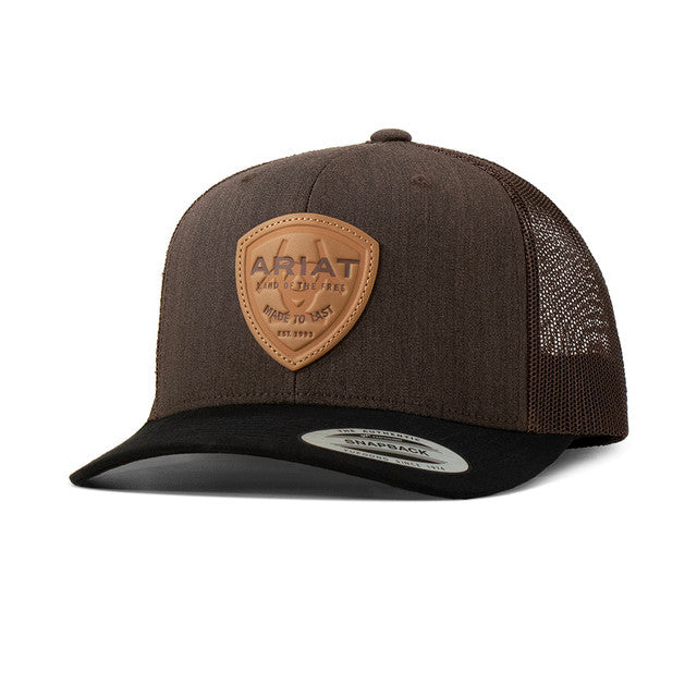 Ariat Mns Made To Last Mesh Brown Snap Back Cap | COuntry Clothing - Caps | Saddleworld Ipswich