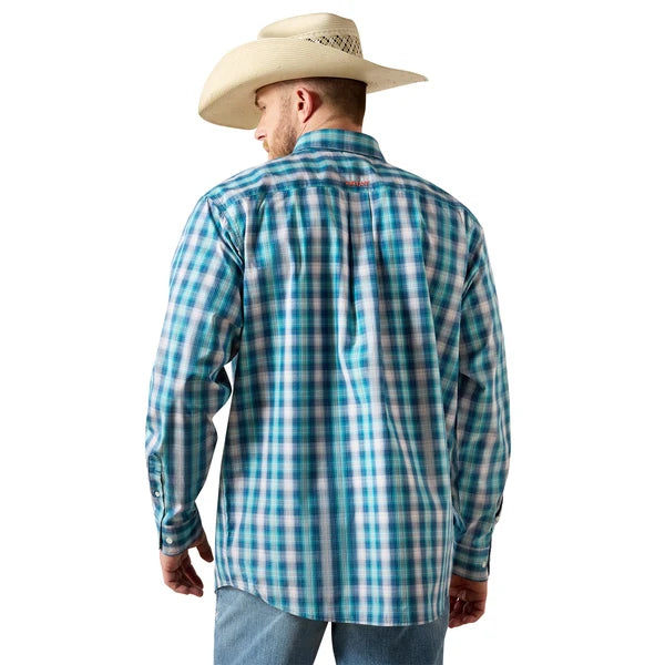 Ariat Mns Pro Sereis James Classic Fit LS Shirt White Plaid | Country Clothing - Mens Shirt | Saddleworld Ipswich