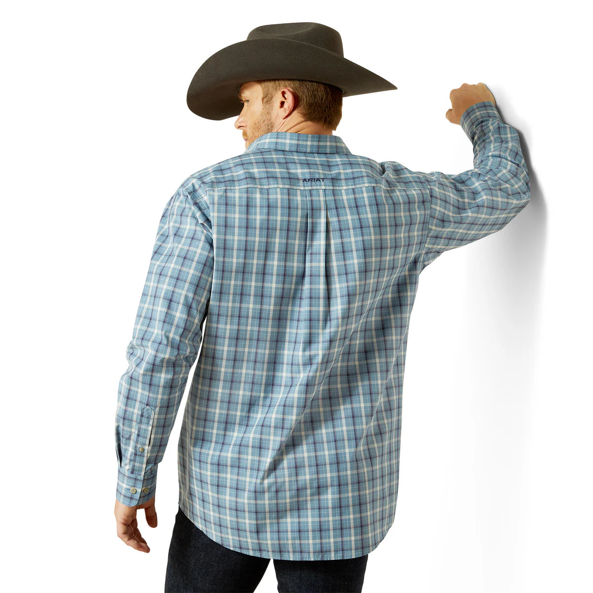 Ariat Mns Pro Series Troy LS Shirt Blue | Country Clothing - Mens Shirt | Saddleworld Ipswich