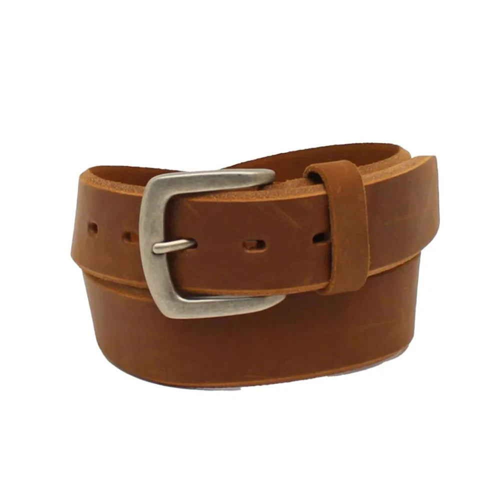 Ariat Mns Single Piece Belt 1.5in Medium Brown | Country Clothing - Belts | Saddleworld Ipswich