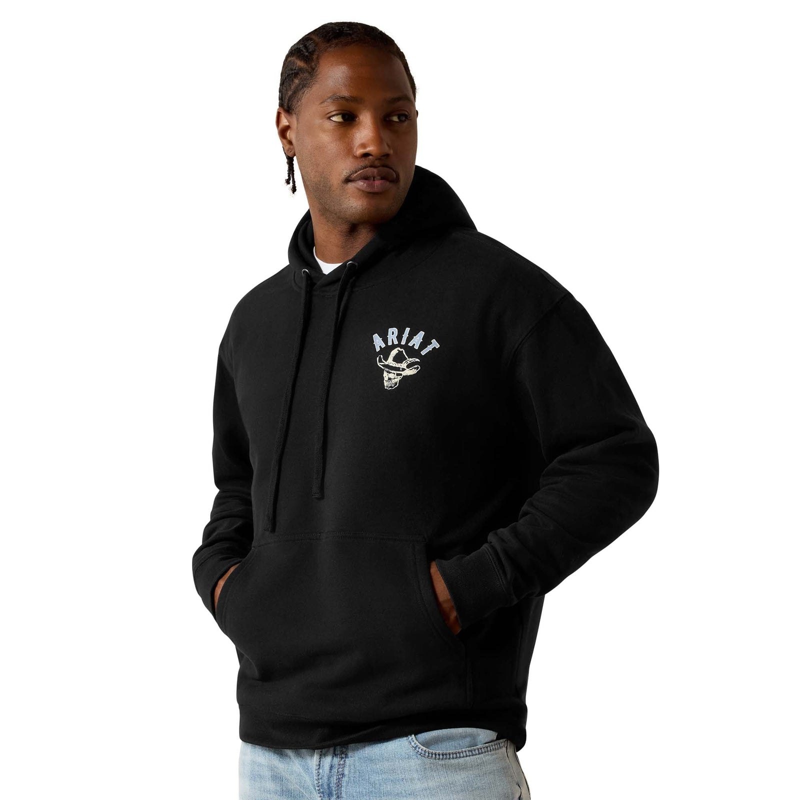 Ariat Mns Stitch Skull Hoodie Black | Country Clothing - Mens Winter | Saddleworld Ipswich
