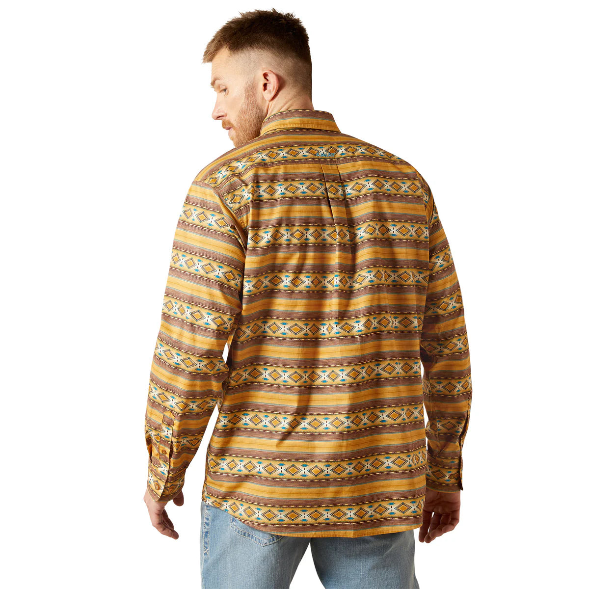 Ariat Mns Teddi LS Shirt Tan
