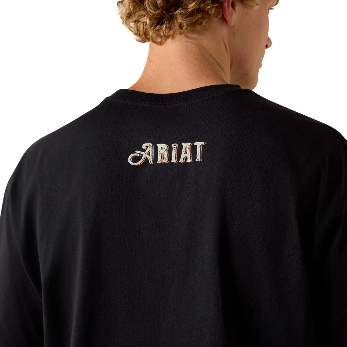 Ariat Mns Wild Life Boxy SS Tee Washed Black | Country Clothing - mens T Shirt  | Saddleworld Ipswich