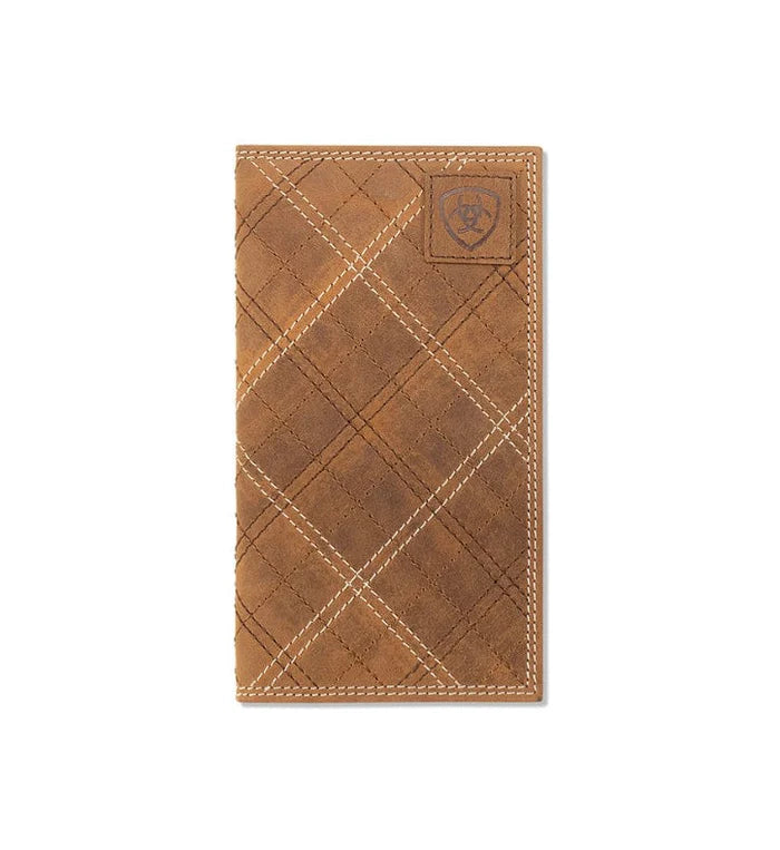 Ariat Rodeo Wallet Cross Stitch Patch Medium Brown | Giftware - Handbag | Saddleworld Ipswich