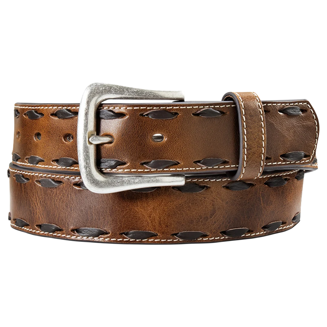 Ariat Twisted Buck Lace Belt Brown | Country Clothing - Belt | Saddleworld Ipswich
