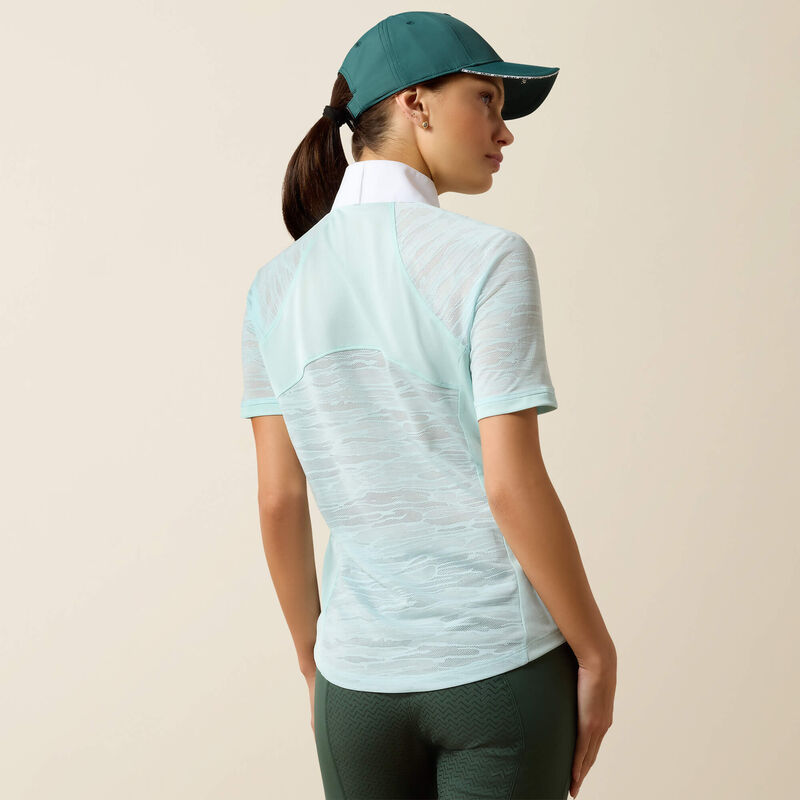 Ariat Wms Aptos Vent 2.0 SS Show Shirt Starlight Blue | Rider Wear - Shirt | Saddleworld Ipswich
