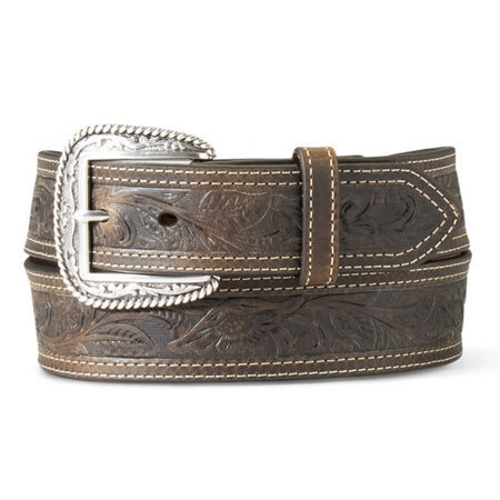 Ariat Wms Belt 1.5in Embroidered Flowers Brown | Country Clothing - Belt | Saddleworld ipswich