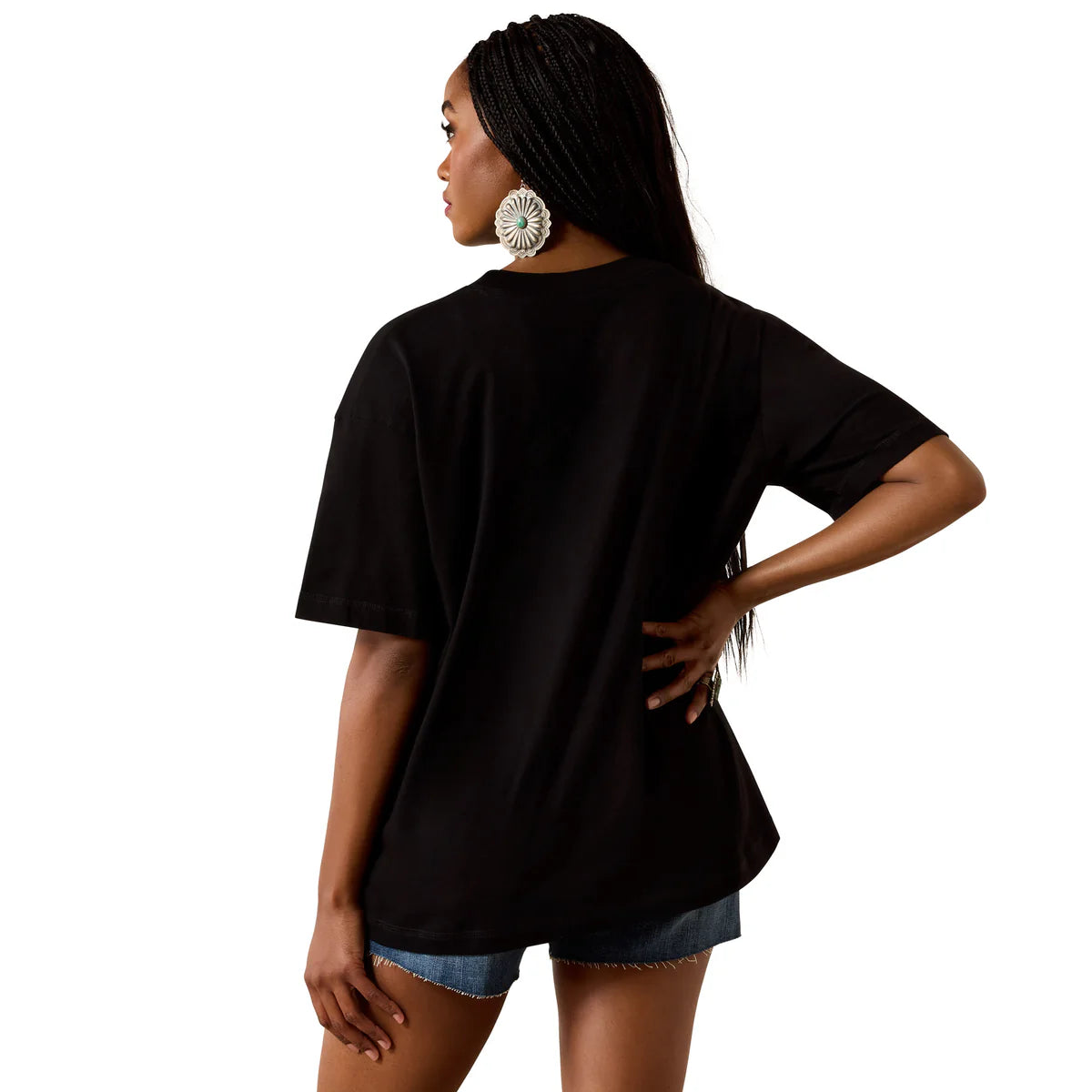 Ariat Wms Boot Logo SS Tee Black | Country Clothing - Ladies T Shirt | Saddleworld Ipswich