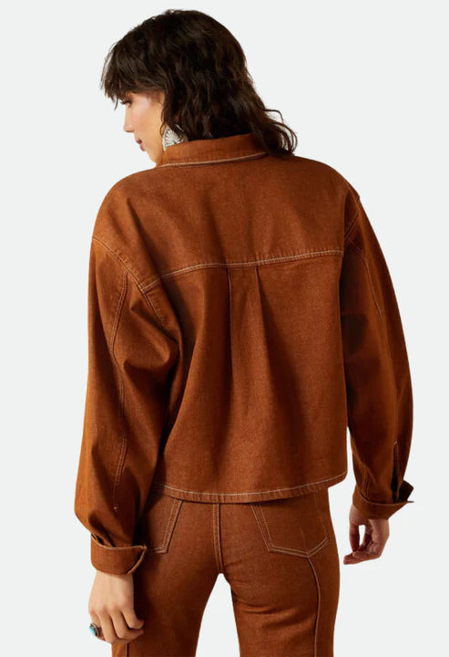 Ariat Wms Boxy Cropped Denim | Country Clothing - Ladies Winter | Saddleworld Ipswich