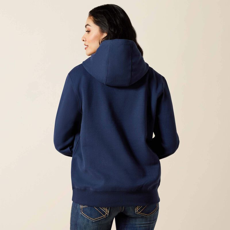 Ariat Wms Emblem Hoodie Dress Blues | Country Clothing - Ladies WInter | Saddleworld Ipswich
