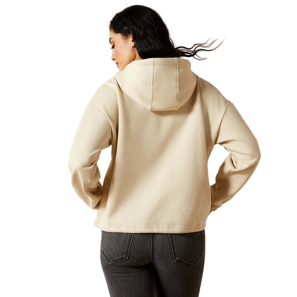 Ariat Wms Essential Hoodie Oyster Grey | Country Clothing - Ladies Winter | Saddleworld Ipswich
