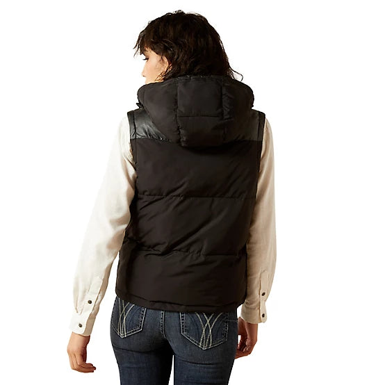 Ariat Wms Frontier Puffer Vest Black | Country Clothing - ladies Vest | Saddleworld Ipswich