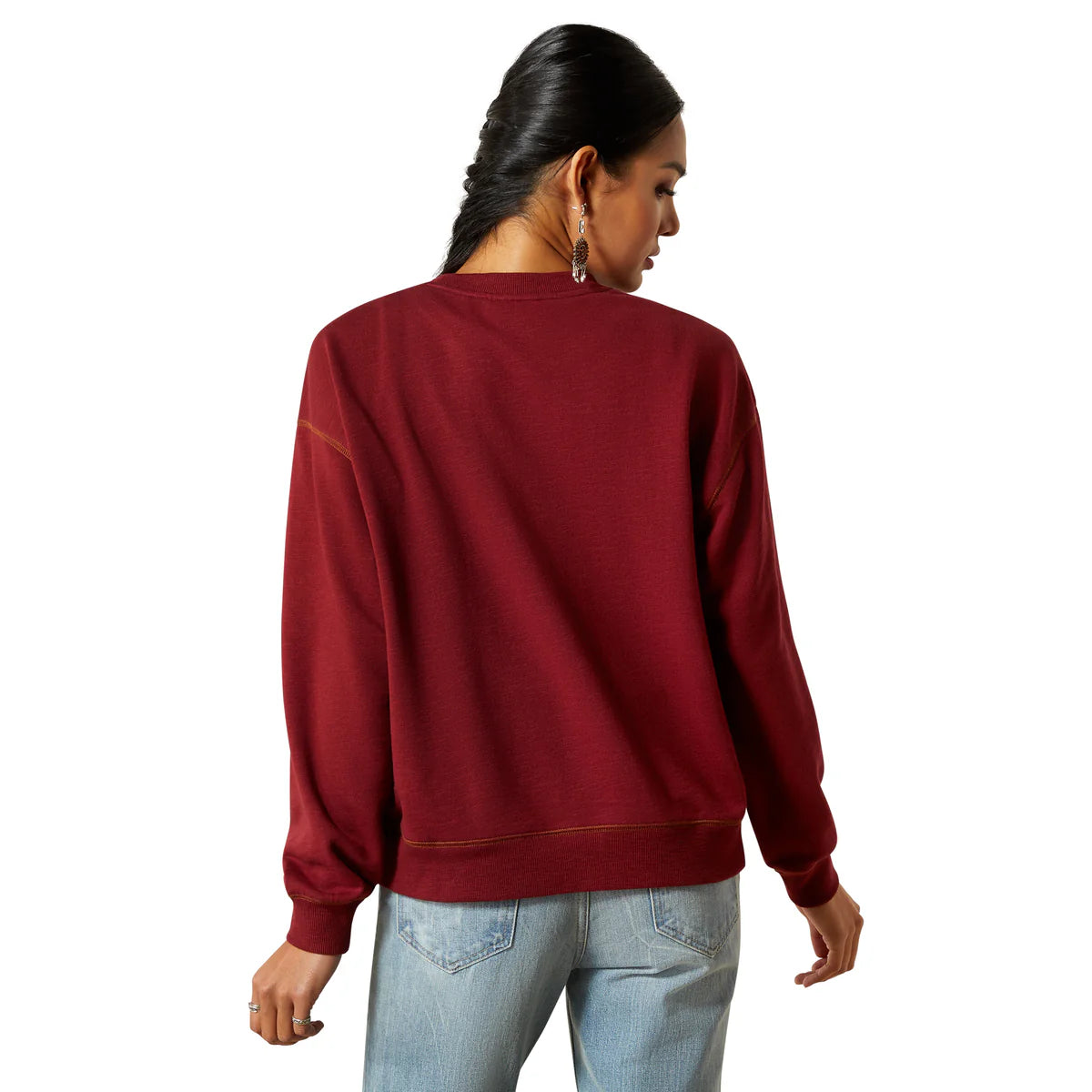Ariat Wms Lasso Sweatshirt Cabernet