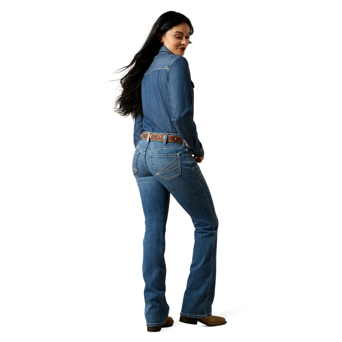 Ariat Wms Mid Rise Boot Cut Aisha Ithica