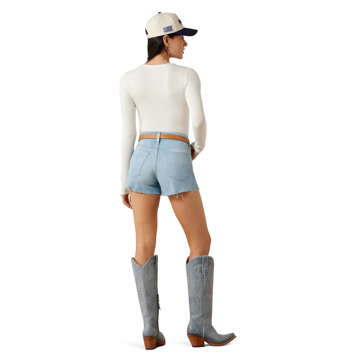 Ariat Wms Perfect Rise 3in Short Glenda Albuquerque | Country Clothing - Ladies Short | Saddleworld Ipswich