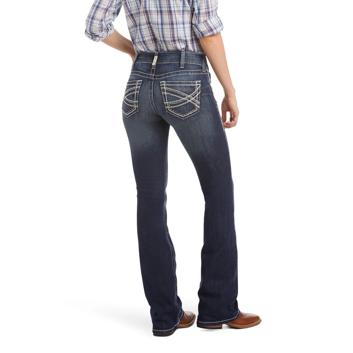 Ariat Wms Real Mid Rise Boot Cut Stretch | Country Clothing - Ladies Jeans | Saddleworld Ipswich