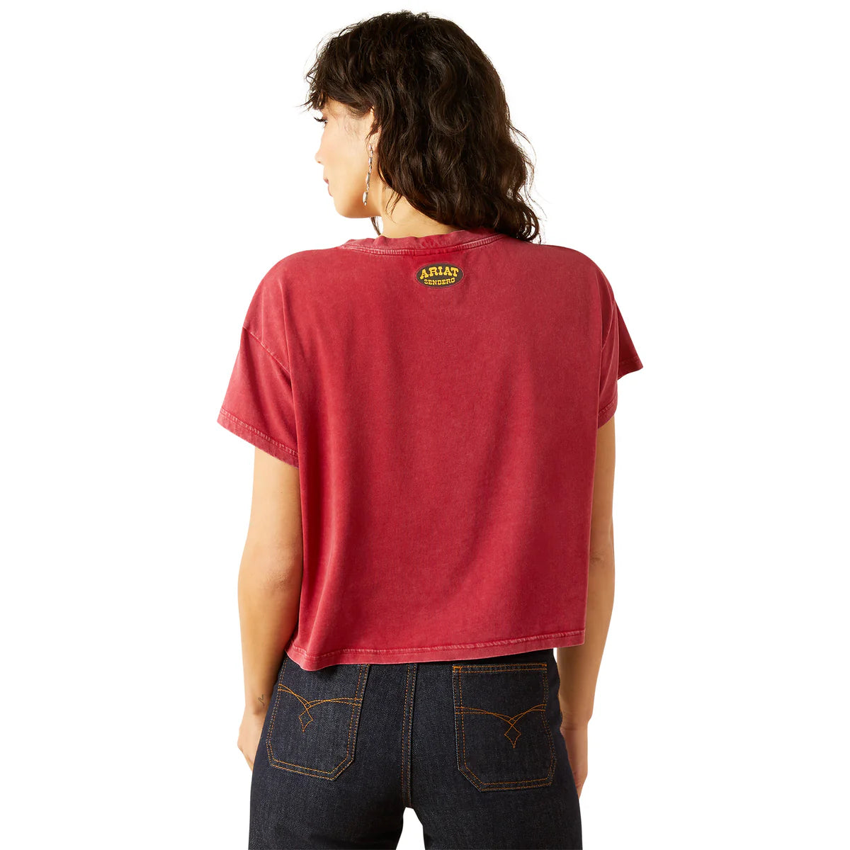 Ariat Wms Sendero Slow Horses SS Tee Biking Red