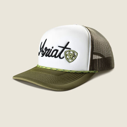 Ariat Wms Stamp Foam Front Embroidered Trucker Cap Green | Country Clothing - Caps | Saddleworld Ipswich