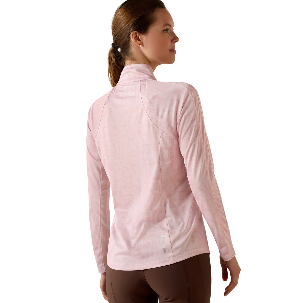 Ariat Wms Sunstopper 3.0 1/4 Zip Sepia Rose Horse Park