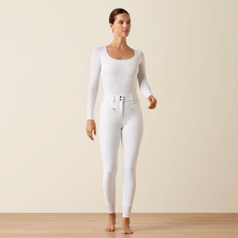 Ariat Wms Tri Factor Allure Full Seat Breech White