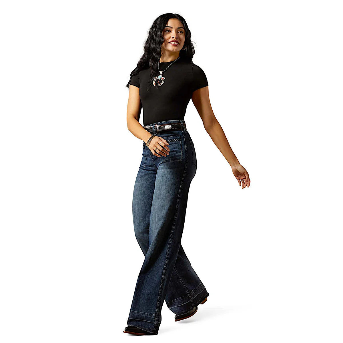 Ariat Wms Ultra High Rise Wide Leg Jill Pasadena | Country Clothing - Ladies Jeans | Saddleworld Ipswich