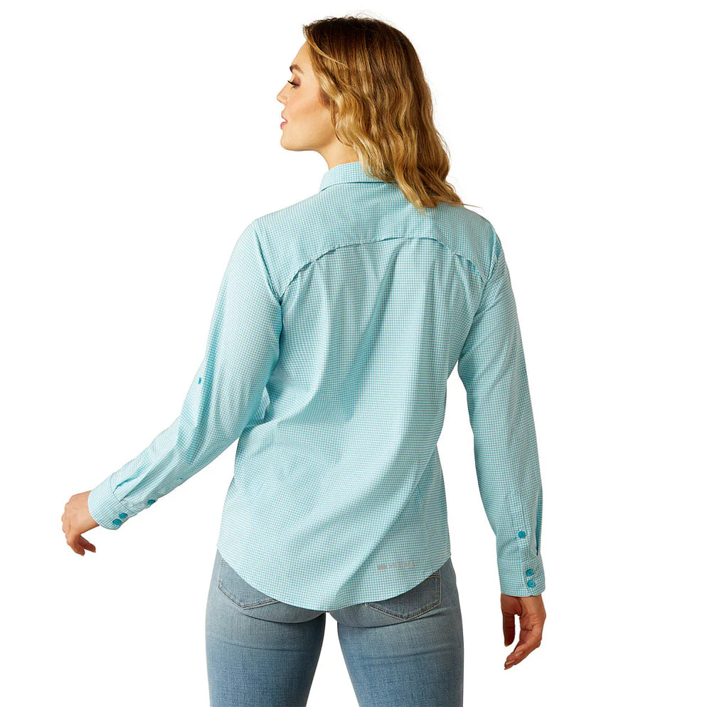 Ariat Wms Venttek LS Shirt Peacock | Country Clothing - Ladies Shirt | Saddleworld Ipswich