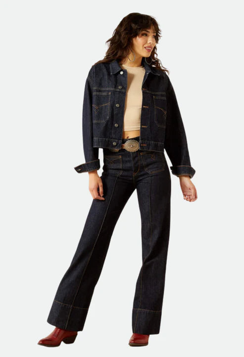 Ariat Wms Western Utility Denim Jacket Rinse